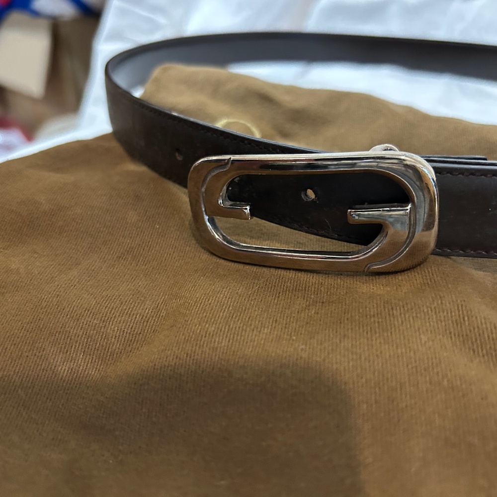 Gucci Men's size 34 Thin Brown Belt